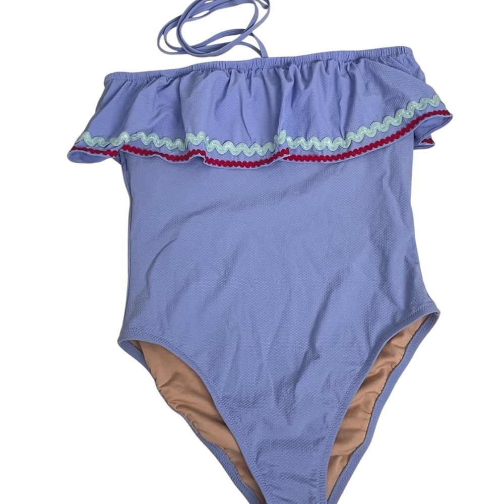 J. Crew Kids Lavender Ruffle One Piece Swimsuit